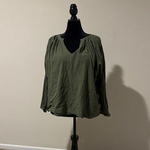 Old Navy Forest Green Women's Blouse